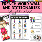 French Family Vocabulary Word Wall Cards | Cartes de vocab