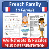 French Family Worksheets and Puzzles La Famille My Family 