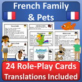 French Family and Pets Role Play La Famille et les Animaux