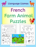 French Farm Animal Puzzles - les animaux de la ferme