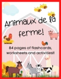 French / Français *Animaux de la ferme* Activity Package!!