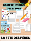 French Father's Day Reading Comprehension & Activities- La