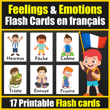 French Feelings & Emotions Vocabulary Flashcards en français - Special ...