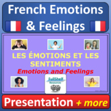 French Feelings and Emotions Presentation & Word Wall in F