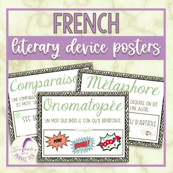 Preview of French Figurative Language/Literary Device Posters