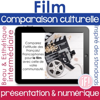 Preview of French Film Movie Cinema Presentational Speaking Performance Task No Prep
