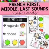 French First, Middle, Last Sound Clip Cards | French Phono