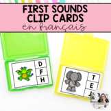 French First Sounds Clip Cards | Les sons initiaux