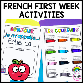 Preview of French First Week Activities | French Immersion Printables | La rentrée