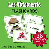French Vocabulary Flash Cards - Les Vêtements Flashcards