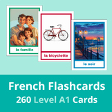 French Flashcards CEFR Level A1 | 260 Vocabulary Cards wit