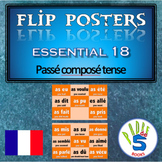 French Flip poster- Essential 18 verbs (passé composé tense)