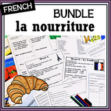 French Food/Nourriture BUNDLE–activities, vocabulary, cult