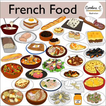 Preview of French Food Clip Art
