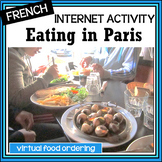 French Food/Eating in Paris, France Internet activity