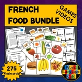 FRENCH FOOD BUNDLE ⭐ French Foods Activities Review Games 