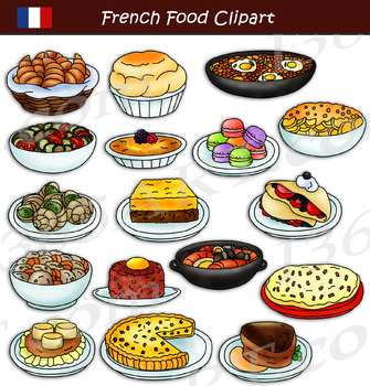 Preview of French Food Clipart