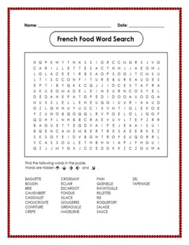 French Food (Fruits et Légumes) Worksheets for Distance Learning