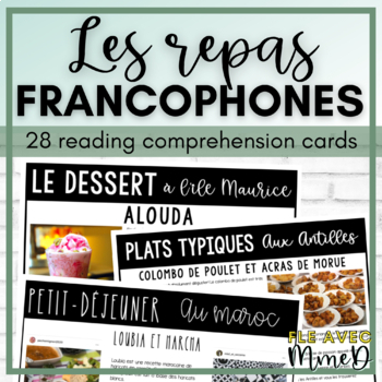 Preview of French Food Unit Reading Comprehension Passages - la nourriture francophone