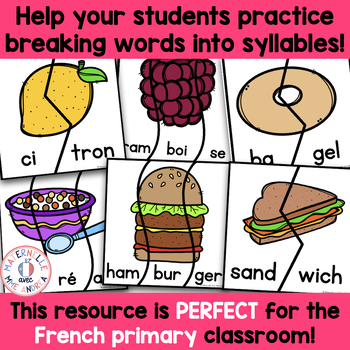 Food-Themed Syllable Puzzle