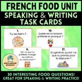 French Food Unit - Speaking & Writing Task Cards - La nour