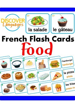 Preview of French Food Vocabulary Flashcards La Nourriture