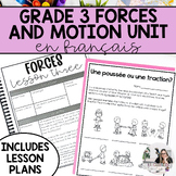 French Forces and Motion Science Unit With Lesson Plans | 