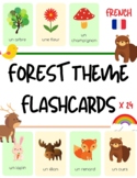 French *Forest theme* Flashcards for Young Learners - 24 F