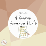 French Four Seasons Scavenger Hunts (Le calendrier - les saisons)