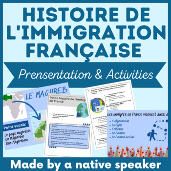 Preview of FRENCH IMMIGRATION Presentation With Video and Activities | AP Immersion