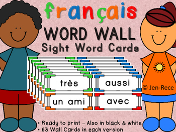 Preview of French Word Wall