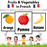 French Fruits and Vegetables Flash Cards for Kids-20 Fruit