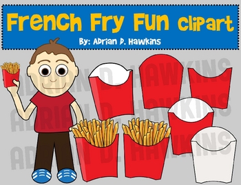 Preview of French Fry Fun Clipart