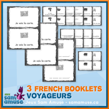 Preview of French Fur Trade Voyageurs • 3 Reading & Writing Booklets