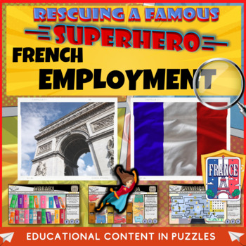 Preview of French - Future Study and Employment Escape Room