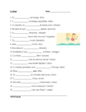 French Future Tense Worksheet: Le Futur (20 questions)