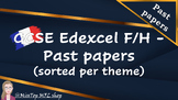 French GCSE Past papers - per theme (Edexcel)