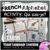 French Game: Qui suis-je? French Alphabet Vocabulary