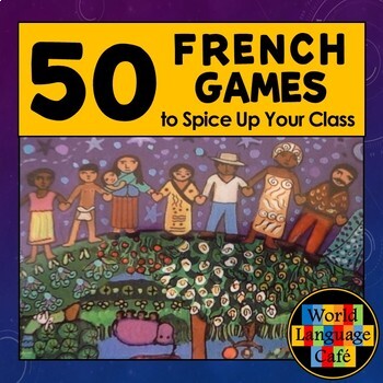 Preview of 50 FRENCH GAMES ⭐French Activities ⭐  French Review Games