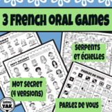 Bundle of 3 French Speaking Games