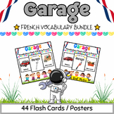 French Garage Flash Cards BUNDLE for PreK & Kindergarten K