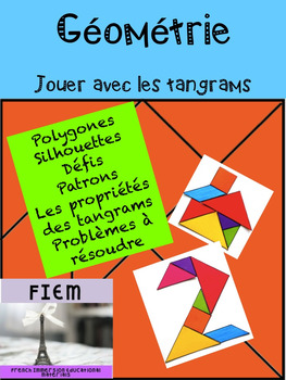 Preview of French: Géométrie: LES TANGRAMS: les polygones, Primary