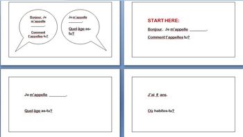 Preview of French Getting to Know You Communicative Activity