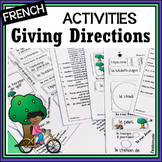 French Giving Directions in town speaking activity - vocabulary