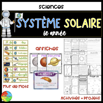 Preview of French Gr 6 Solar System - système solaire 6e année