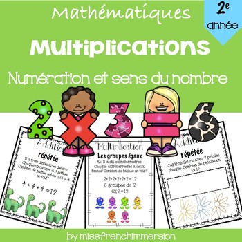 Preview of French Grade 2 Multiplication Unit - Les Multiplications 2e année