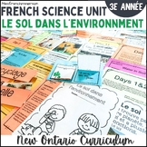 French Grade 3 Science Soils in the Environment - Sciences