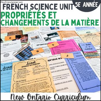 Preview of French Grade 5 Science Changes in Matter - Sciences 5e Changements de la matière