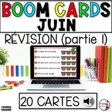French Grammar Boom Cards - Révision A - Grammaire - JUIN - 1re