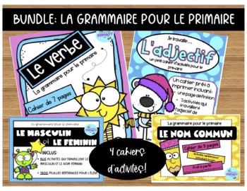 Preview of French Grammar Bundle: La grammaire pour le primaire